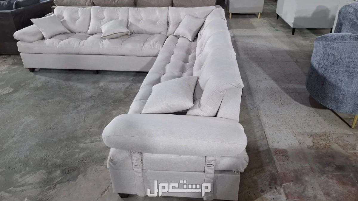 كنب جديد جاهز جميع الالوان بالرياض اطقم حرف ال و7اشخاص مع التوصيل بالرياض 0503414722