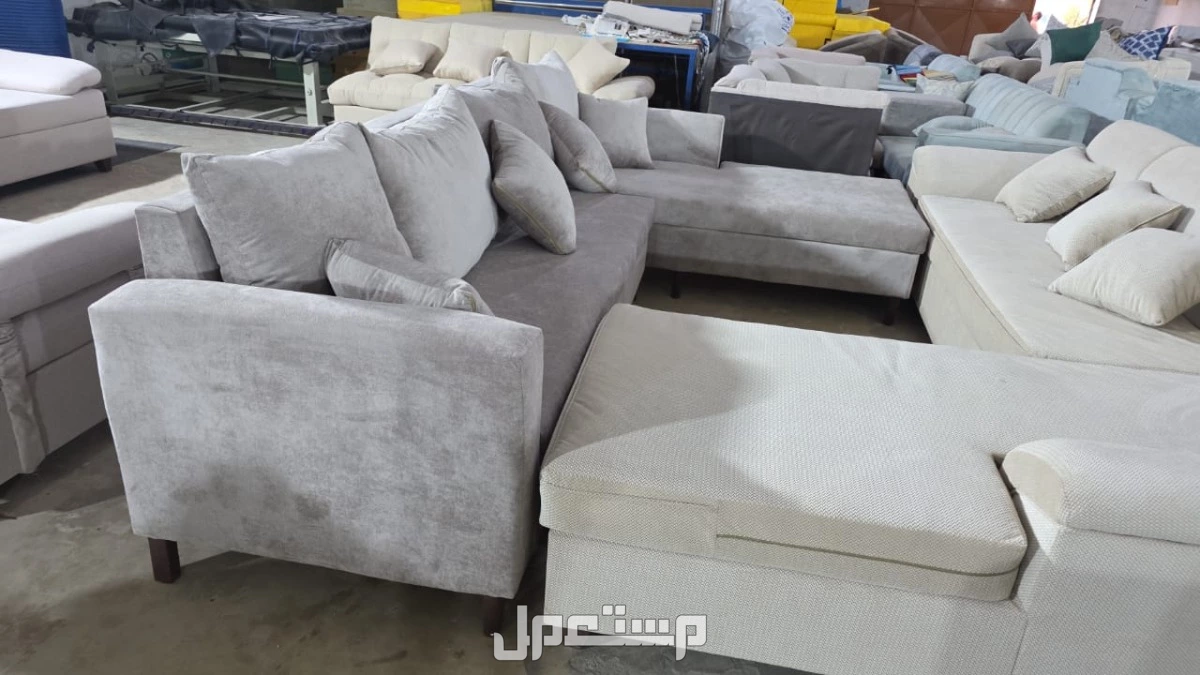 كنب جديد جاهز جميع الالوان بالرياض اطقم حرف ال و7اشخاص مع التوصيل بالرياض 0503414722