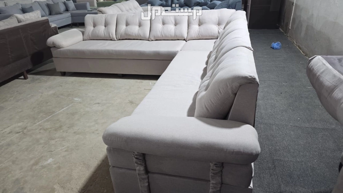 كنب جديد جاهز جميع الالوان بالرياض اطقم حرف ال و7اشخاص مع التوصيل بالرياض 0503414722