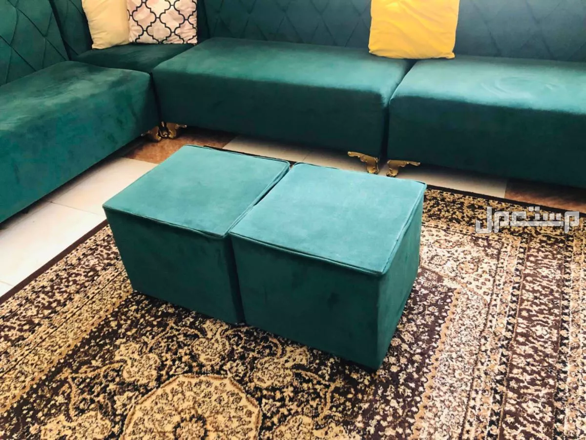 في جدة مجلس متصل لون أخضر بسعر 1000 ريال سعودي