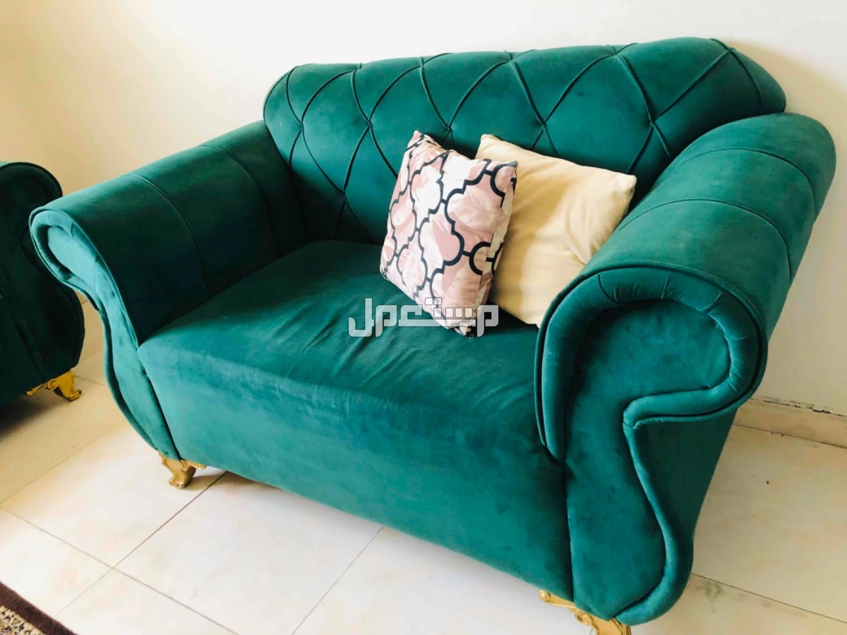 في جدة مجلس متصل لون أخضر بسعر 1000 ريال سعودي