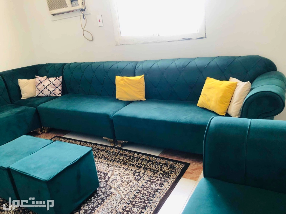 في جدة مجلس متصل لون أخضر بسعر 1000 ريال سعودي