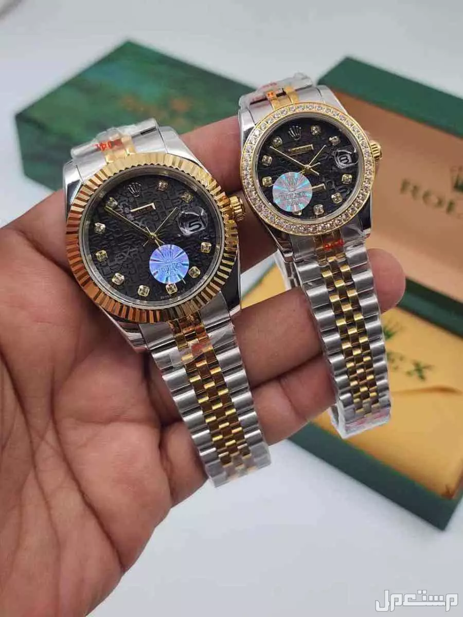 ساعات ماركة رولكس طبق الاصل نسائي ورجالي