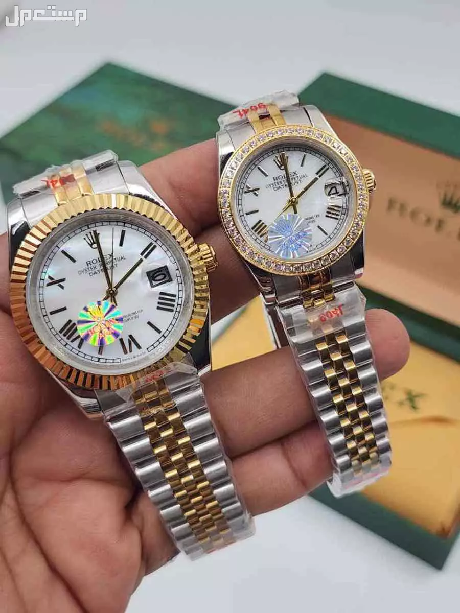ساعات ماركة رولكس طبق الاصل نسائي ورجالي