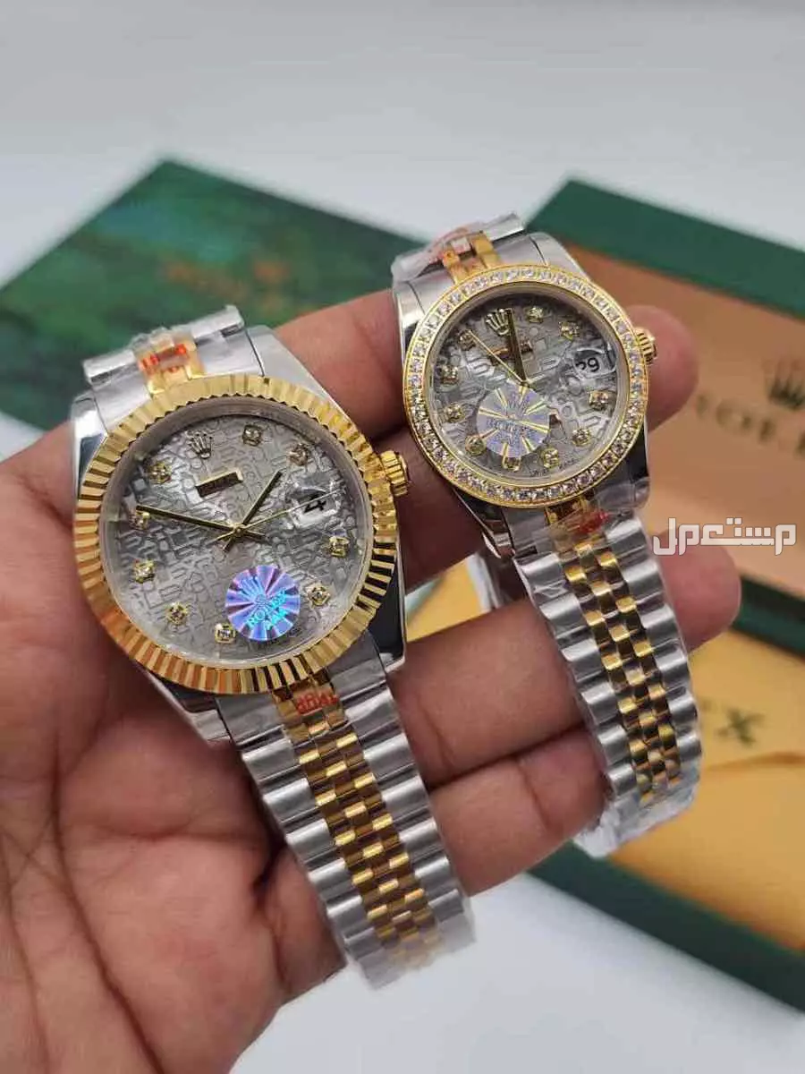 ساعات ماركة رولكس طبق الاصل نسائي ورجالي