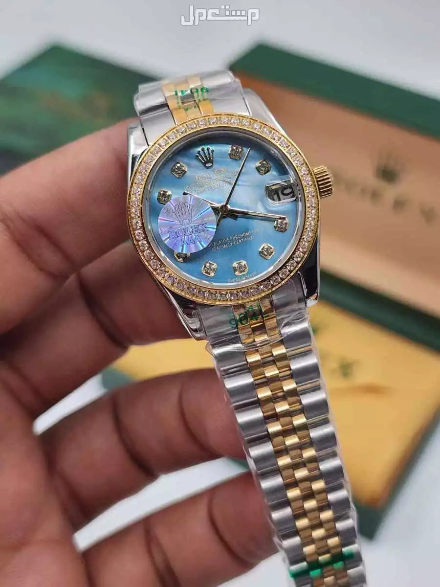 ساعات ماركة رولكس طبق الاصل نسائي ورجالي