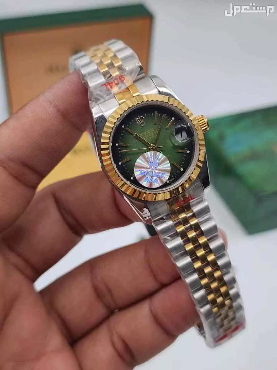 ساعات ماركة رولكس طبق الاصل نسائي ورجالي