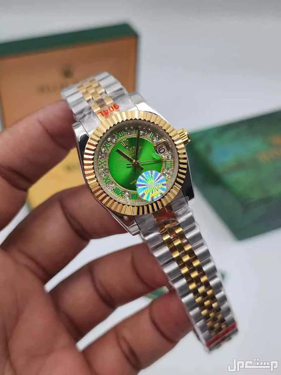 ساعات ماركة رولكس طبق الاصل نسائي ورجالي