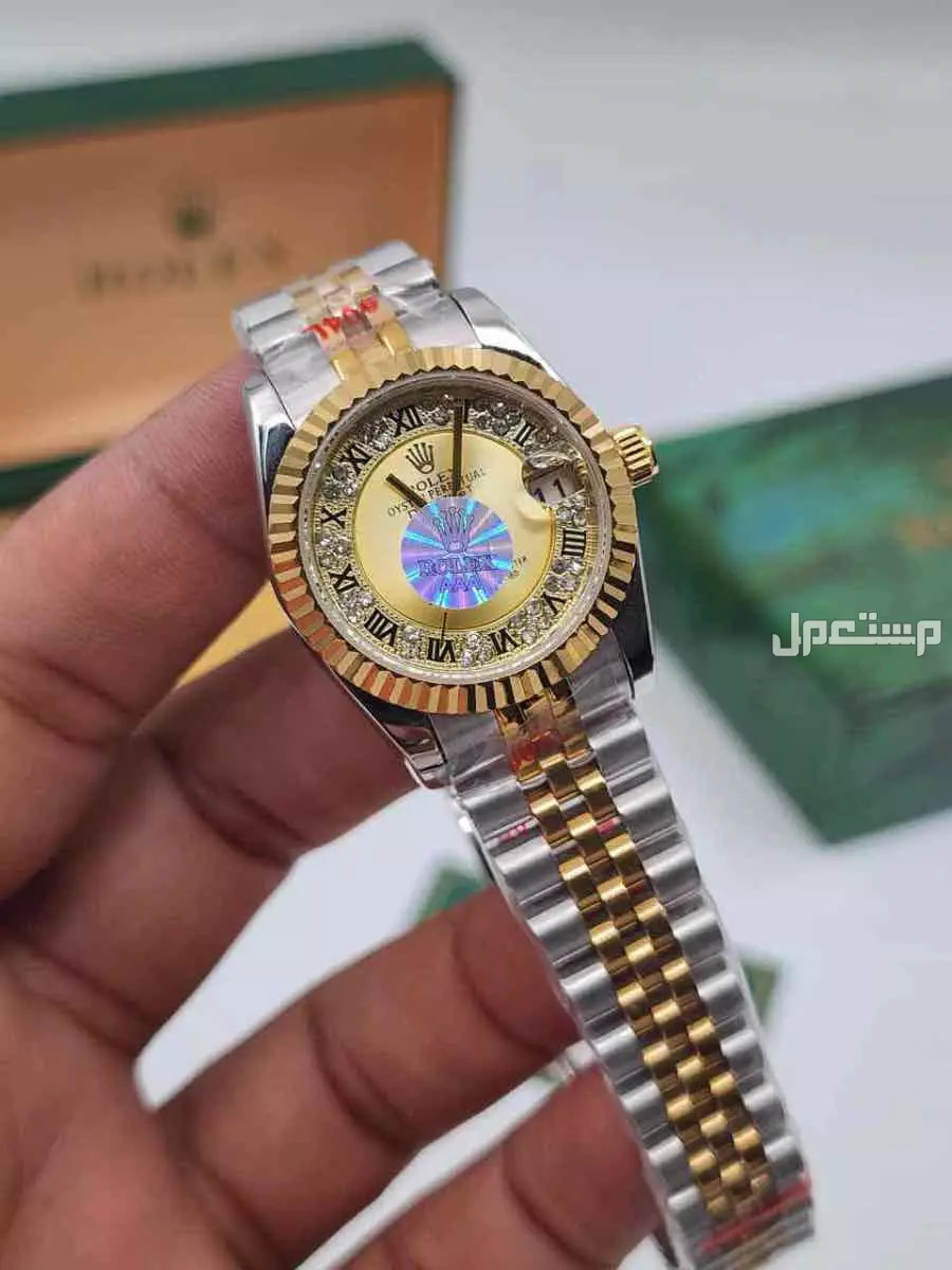 ساعات ماركة رولكس طبق الاصل نسائي ورجالي