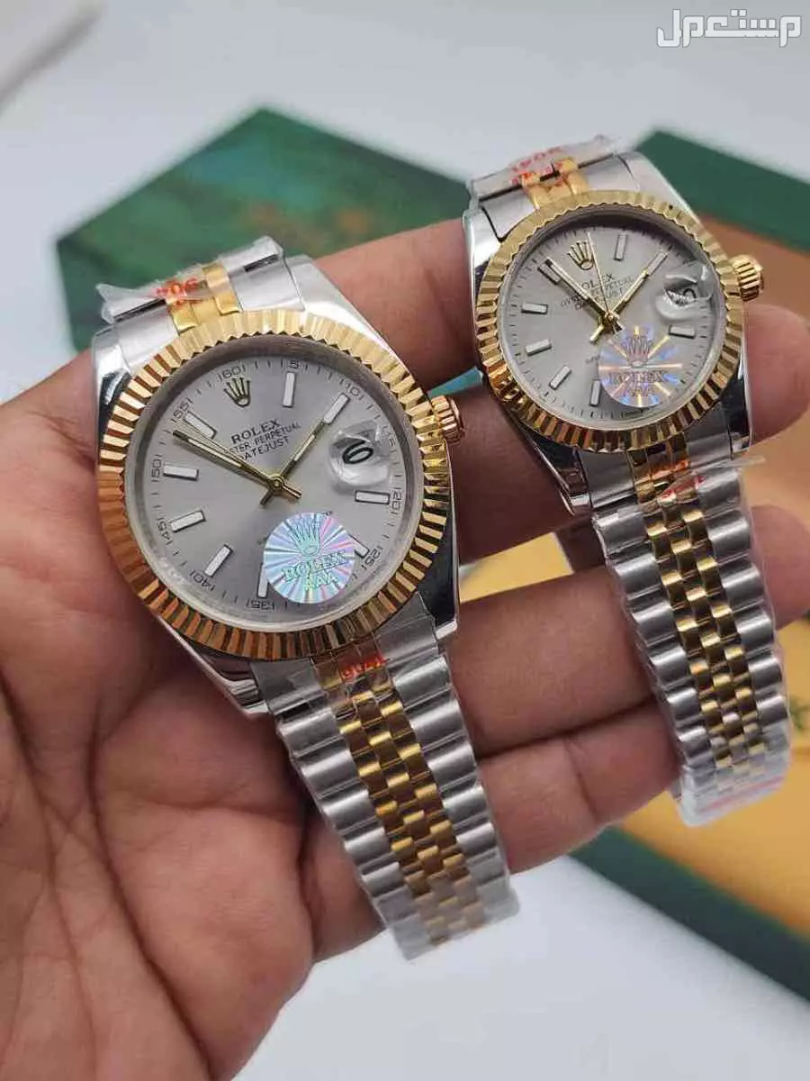 ساعات ماركة رولكس طبق الاصل نسائي ورجالي