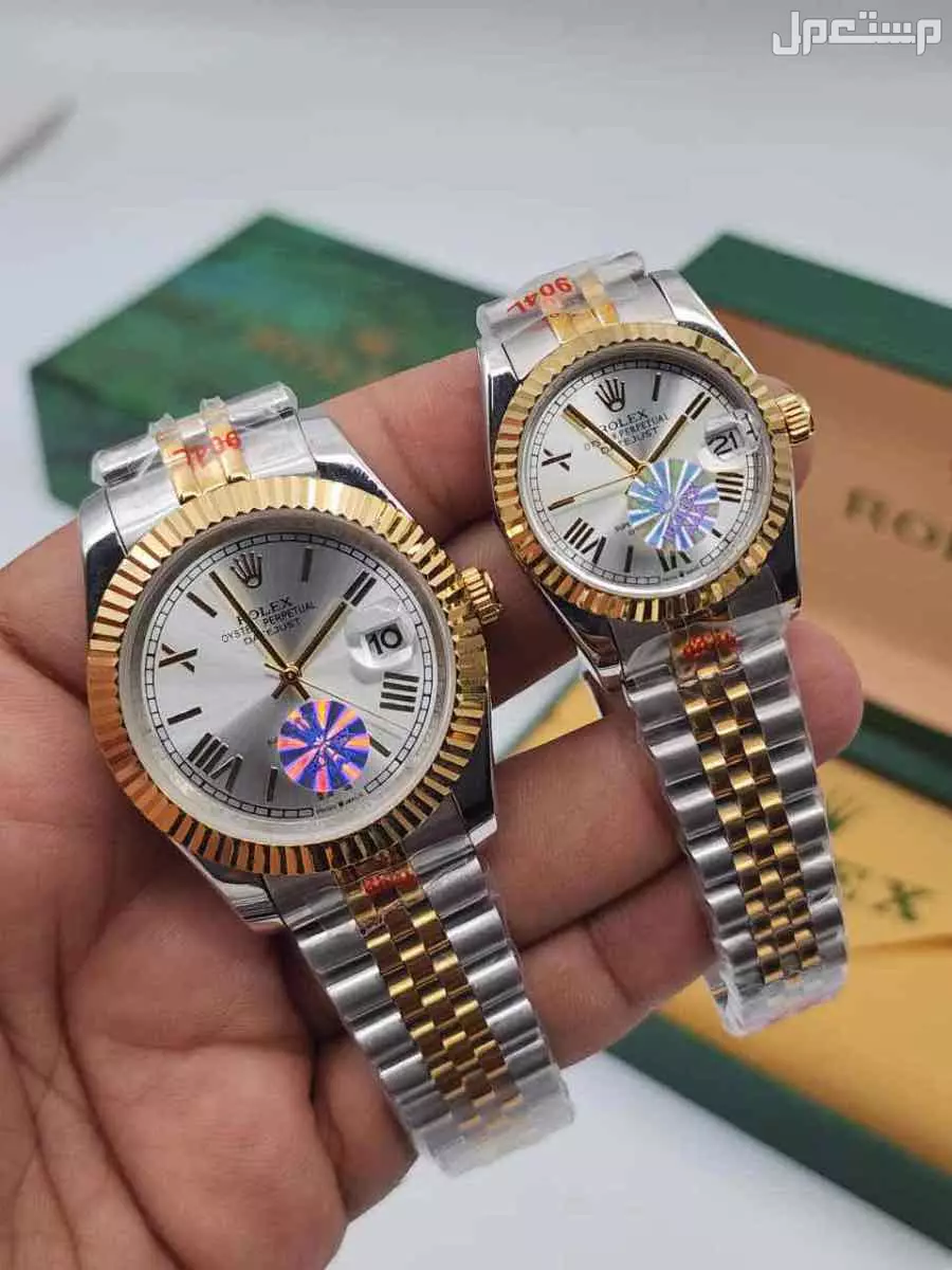 ساعات ماركة رولكس طبق الاصل نسائي ورجالي