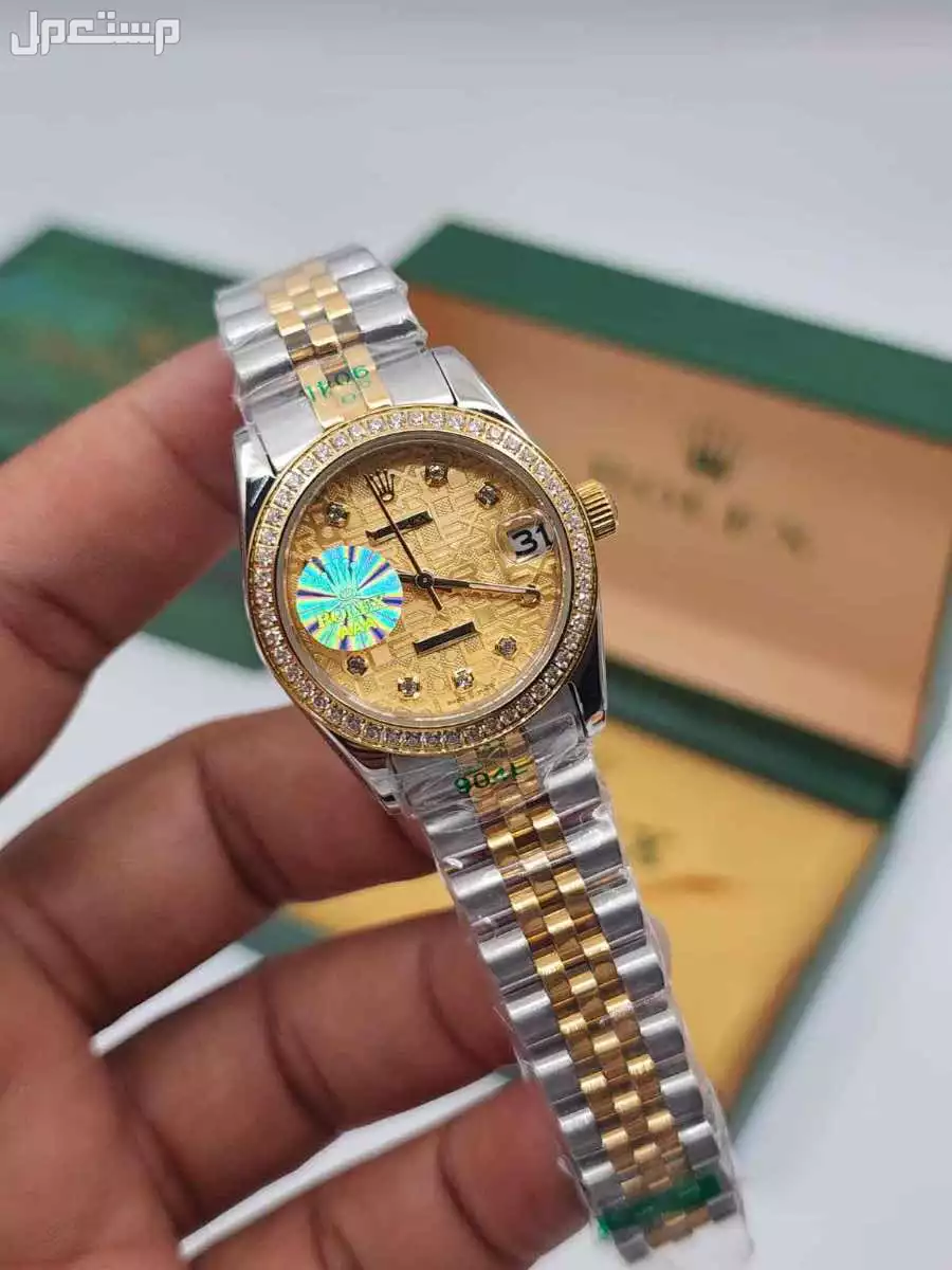 ساعات ماركة رولكس طبق الاصل نسائي ورجالي