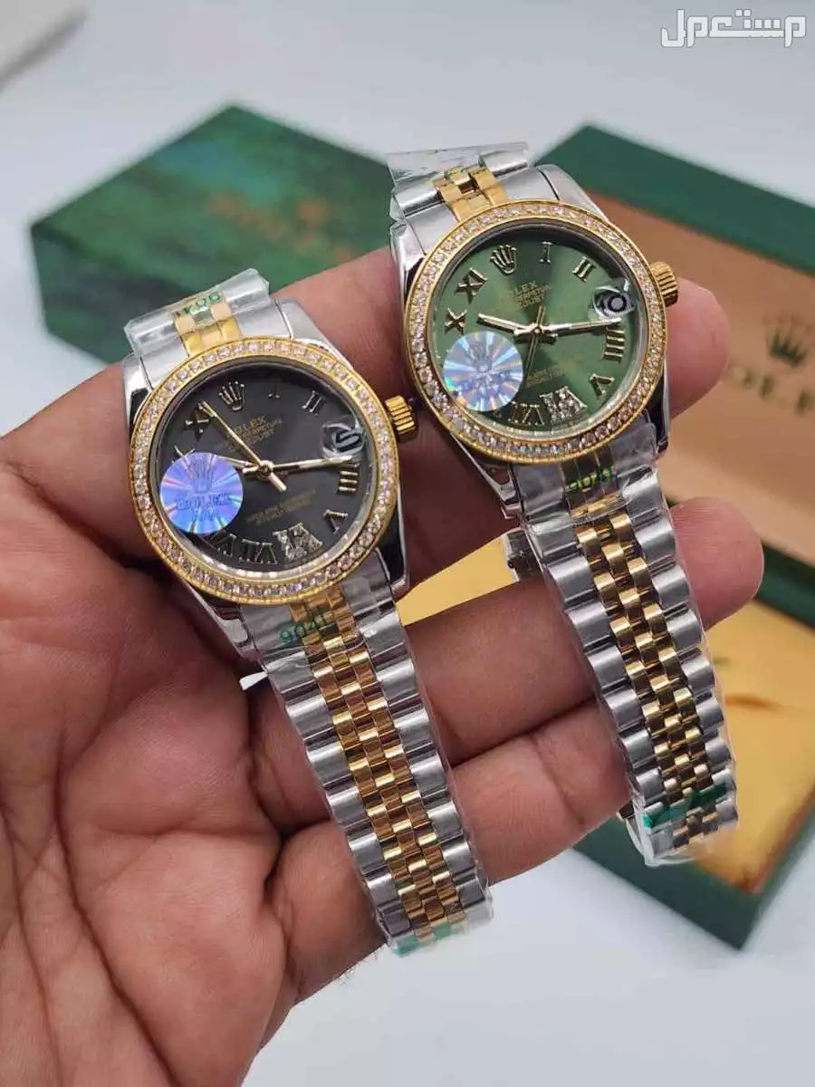 ساعات ماركة رولكس طبق الاصل نسائي ورجالي