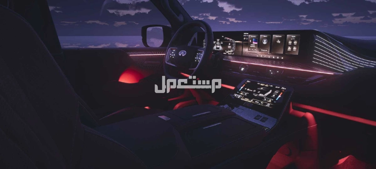 مقارنة بين سيارات suv في السعودية 2026 مع المواصفات والأسعار إنفينيتي QX80 2025 من الداخل