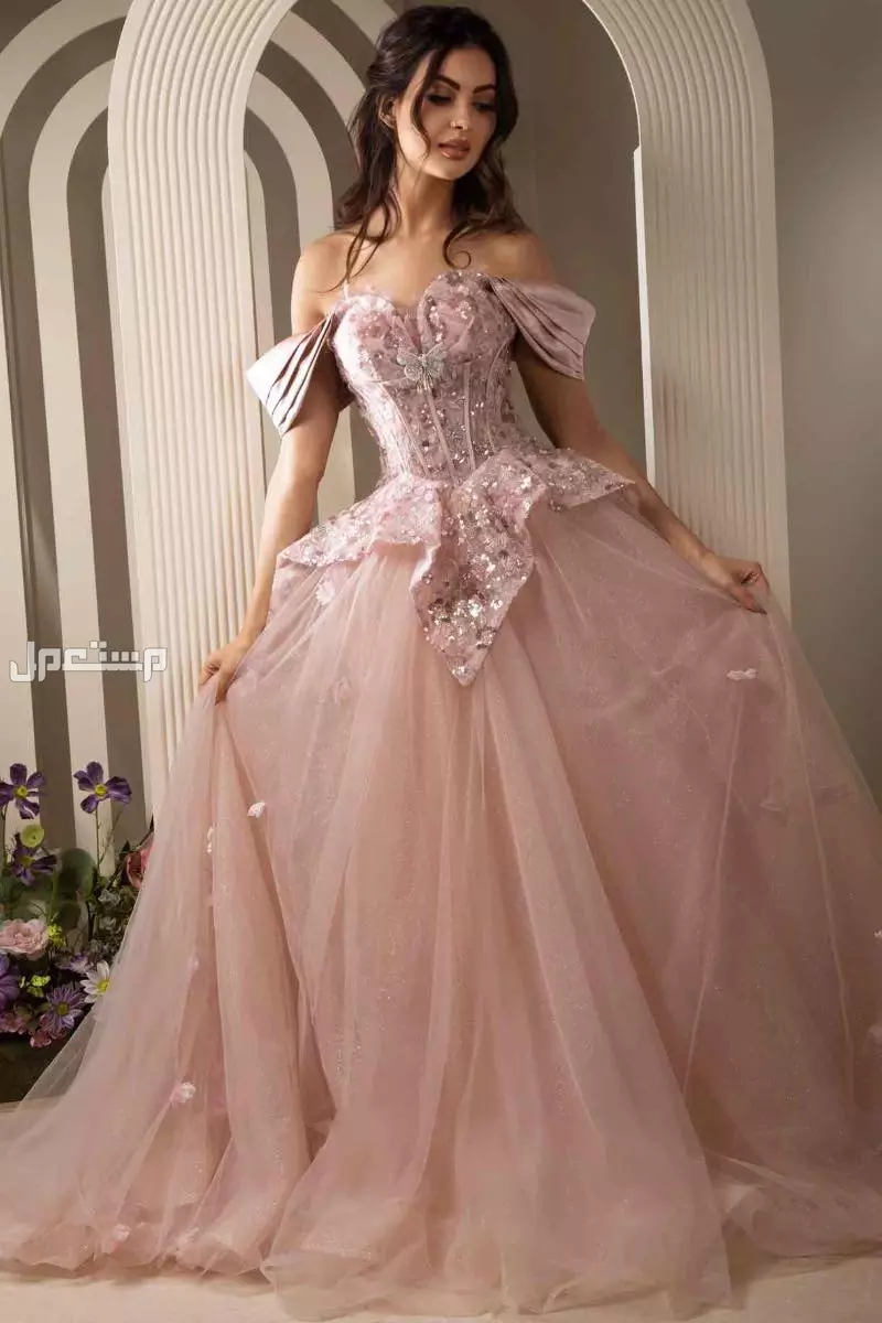 فستان لبس خمس ساعات مقاس 12 كورسيه من الخلف بوتيك ار ان