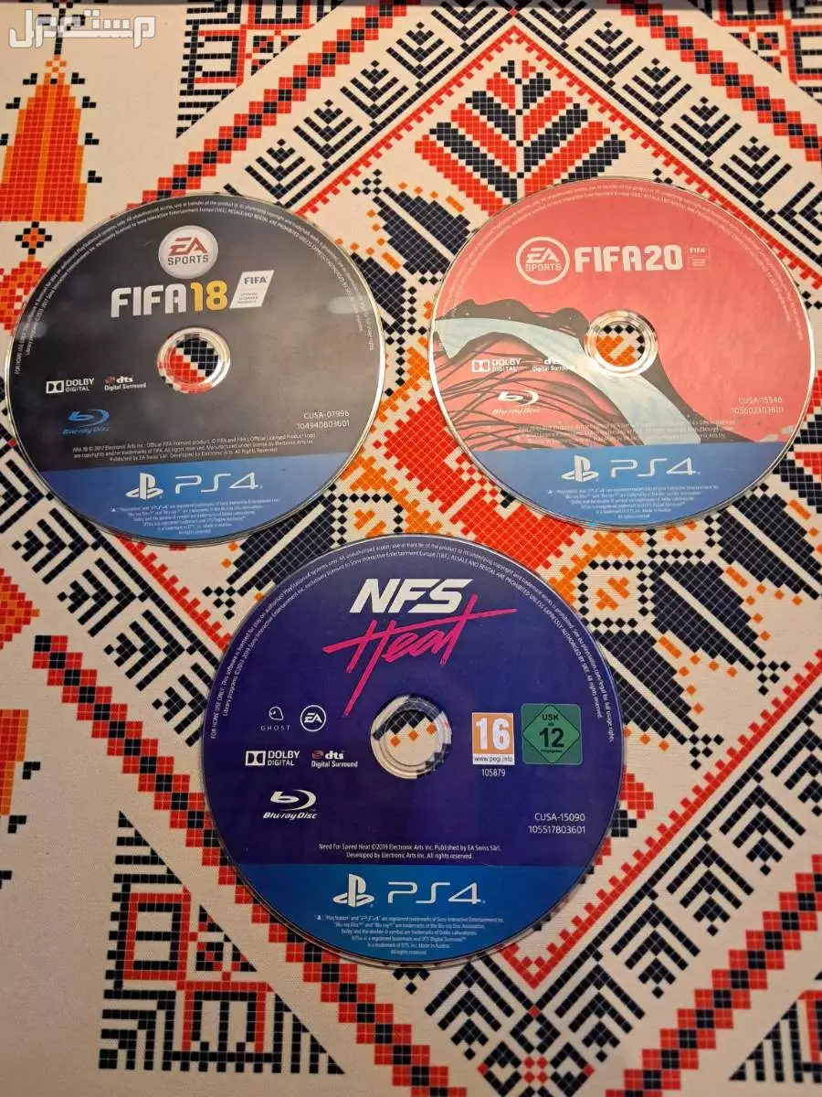 FIFA 18 FIFA 20 NFS Heat اشرطة للبيع