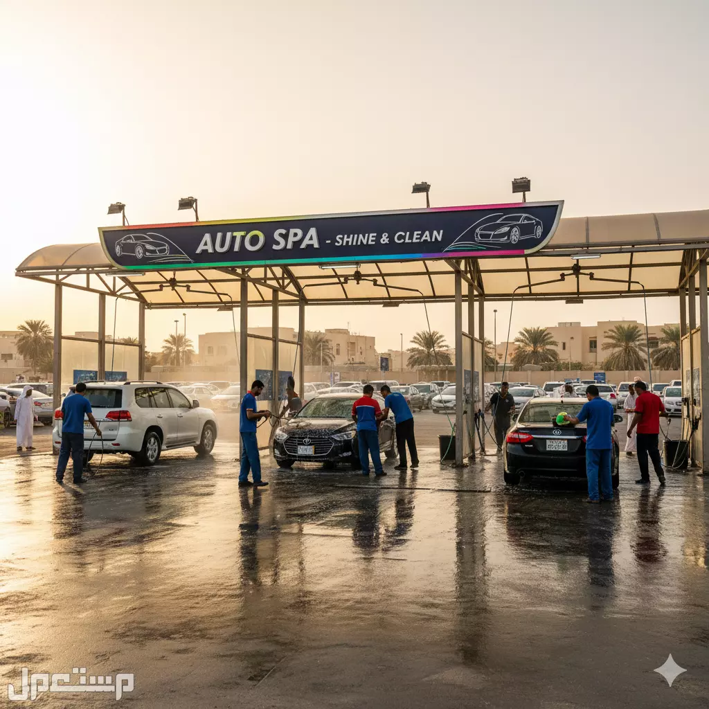 أسعار معدات مغسلة السيارات وأفضل الأنواع: دليل شامل 2026 تكلفة فتح مغسلة سيارات في السعودية