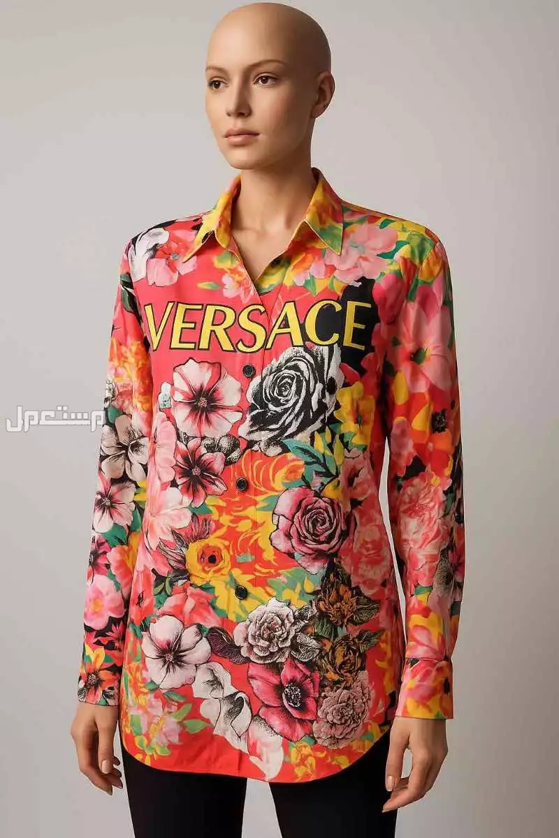 فيرساتشي قميص حريري مزهر في جدة بسعر 2800 ريال سعودي
