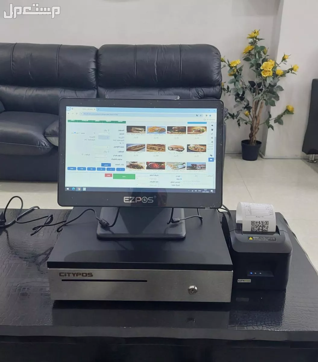 جهاز كاشير ومبيعات كامل مخصص للمطاعم والكوفي شوب سهل الاستخدام