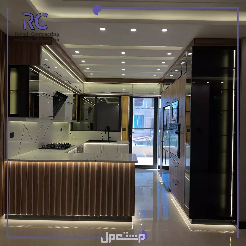 أحدث تصاميم مطابخ 2026 بجدة تفصيل مطابخ ألمنيوم مقاومة للرطوبة والحرارة بجدة