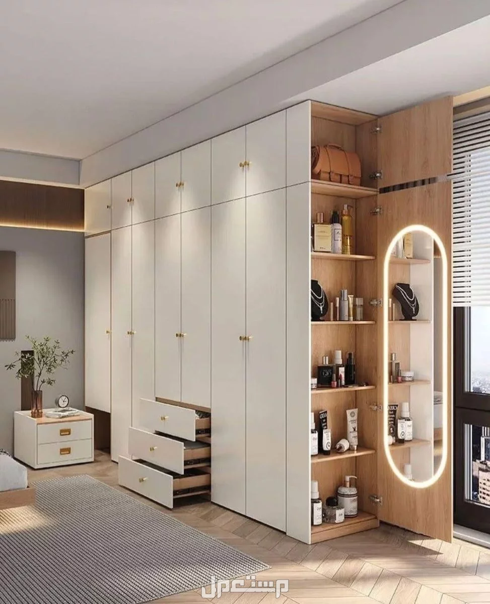 أجمل أشكال دريسنج روم مودرن 2026.. المقاسات بالصور كتالوج دريسنج روم