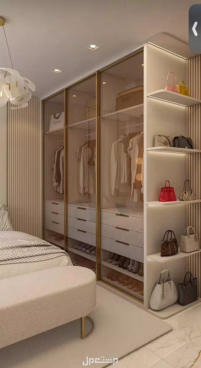 أجمل أشكال دريسنج روم مودرن 2026.. المقاسات بالصور اشكال دريسنج روم صغير