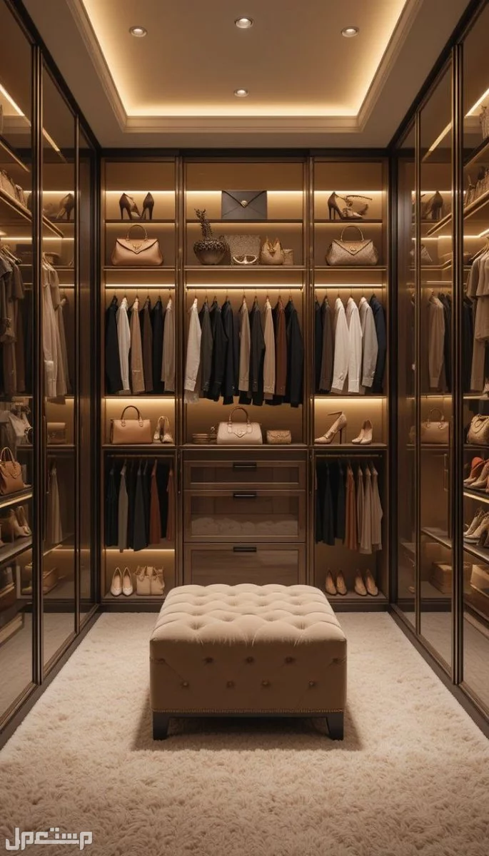 أجمل أشكال دريسنج روم مودرن 2026.. المقاسات بالصور أشكال دريسنج روم زجاج