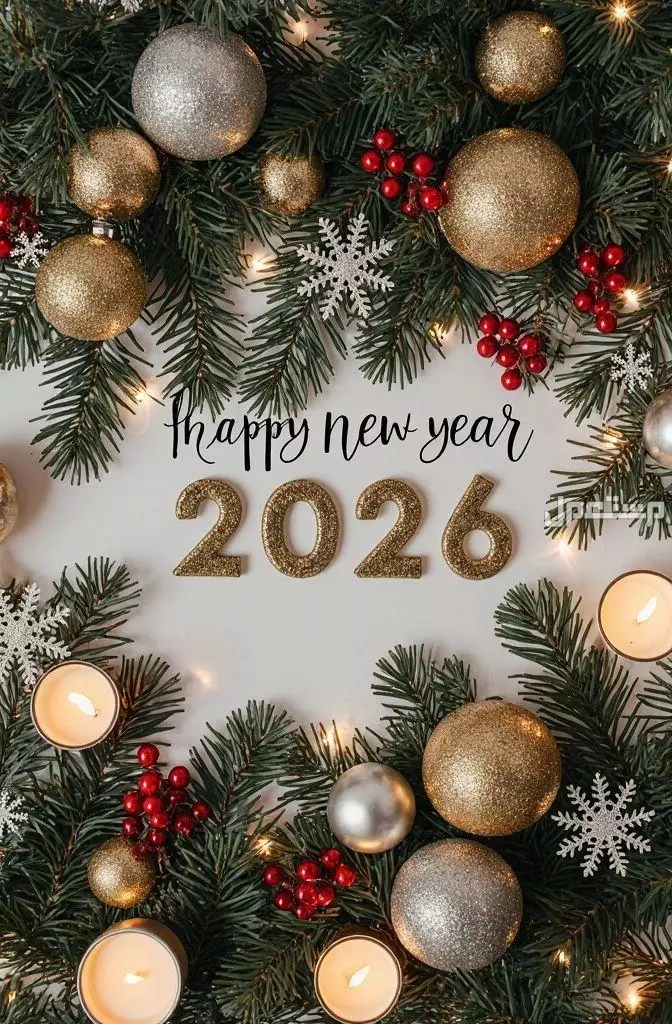 أجمل عبارات قصيرة رومانسية لزوجي بمناسبة رأس السنة الجديدة 2026 تهنئة بالعام الجديد لزوجي