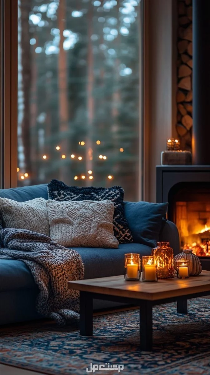 أفضل ديكور المنزل لاستقبال شتاء 2026.. ديكورات دافئة بأقل التكاليف (صور) تزيين المنزل في الشتاء