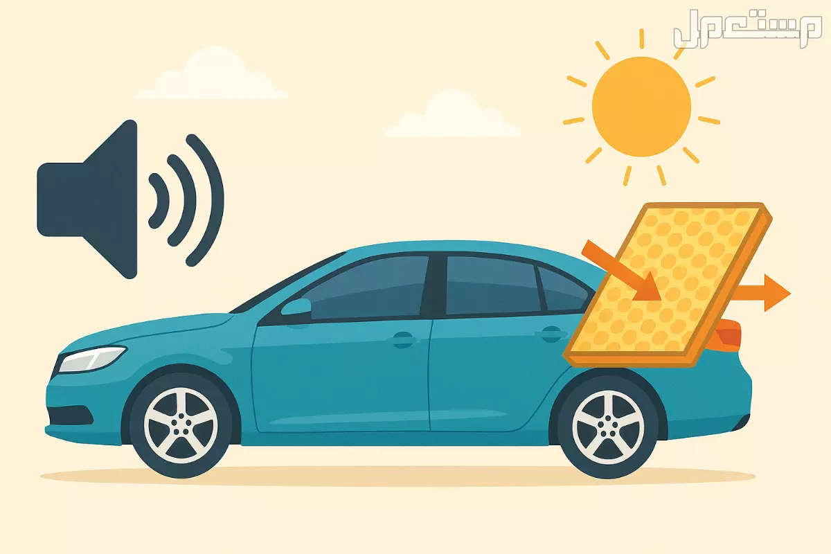 أفضل عازل صوت وحرارة للسيارات.. تعرف على أفضل الأنواع أفضل عازل صوت وحرارة للسيارات