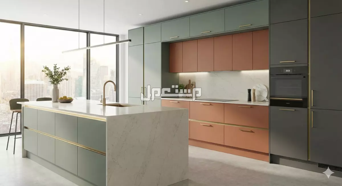 أحدث الألوان في مطابخ الألوميتال.. دليلك لعام 2026 ألوان مطابخ سهلة التنظيف 2026