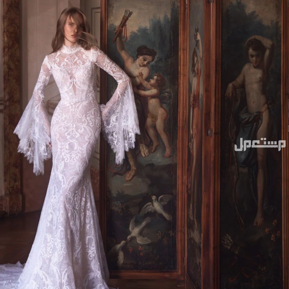 أفضل أنواع أقمشة فساتين الزفاف واسمائها بالصور 2026 صور فساتين زفاف قماش دانتيل