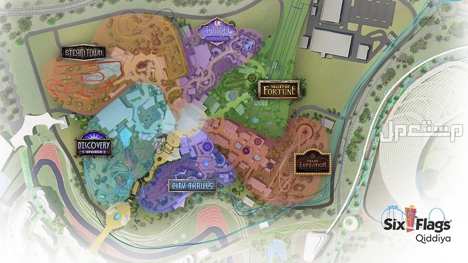 موعد افتتاح متنزه six flags بالسعودية 2025 واسعار التذاكر مما يتكون منتزه six flags القدية