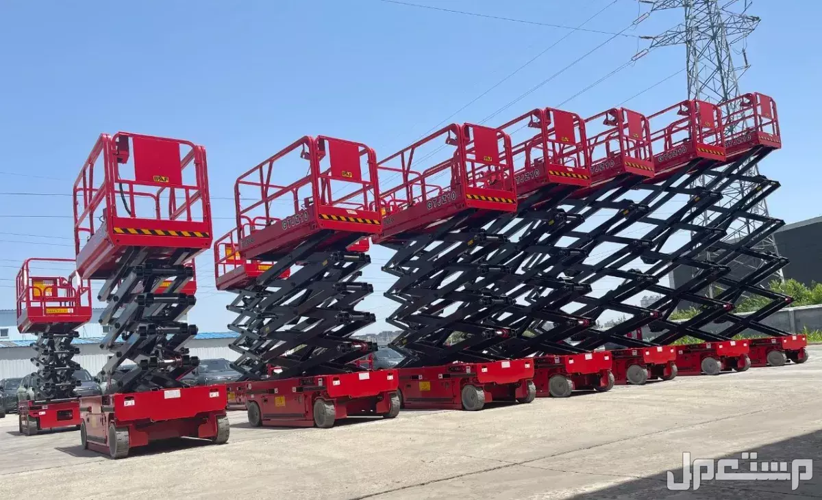 تأجير سيزر لفت 6متر 8متر 10متر 12متر 14متر 16متر 18متر 20متر 22متر ديزل و كهرباء بالدمام بالرياض بجدة بمكة بالمدينة المنورة موديلات حديثة 2026 مع تيوفي متكامل