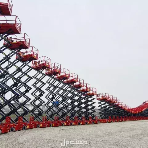 سيزر لفت للإيجار جميع المقاسات _ من 6مترال 22منر ديزل و كهرباء موديل حديث 2025 مع تيوفي متكامل و ارامكو في الرياض الدمام مكة المدينة جدة رافعات مقصية سيزر لفتات سيزرات لفت