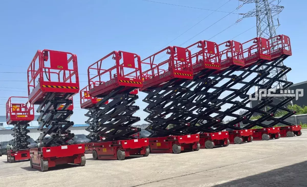 سيزر لفت للإيجار جميع المقاسات _ من 6مترال 22منر ديزل و كهرباء موديل حديث 2025 مع تيوفي متكامل و ارامكو في الرياض الدمام مكة المدينة جدة رافعات مقصية سيزر لفتات سيزرات لفت