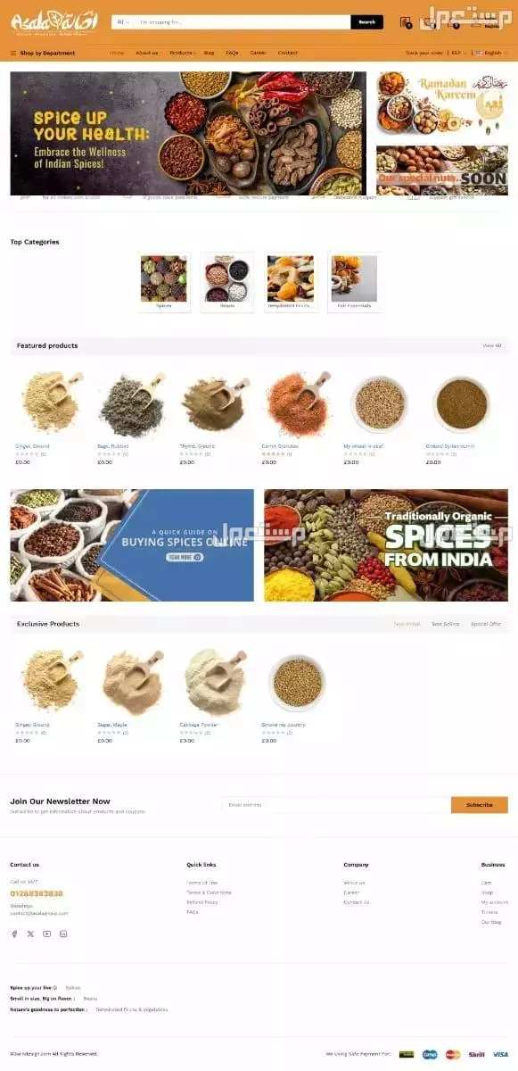 تصميم مواقع ومتاجر الالكترونية