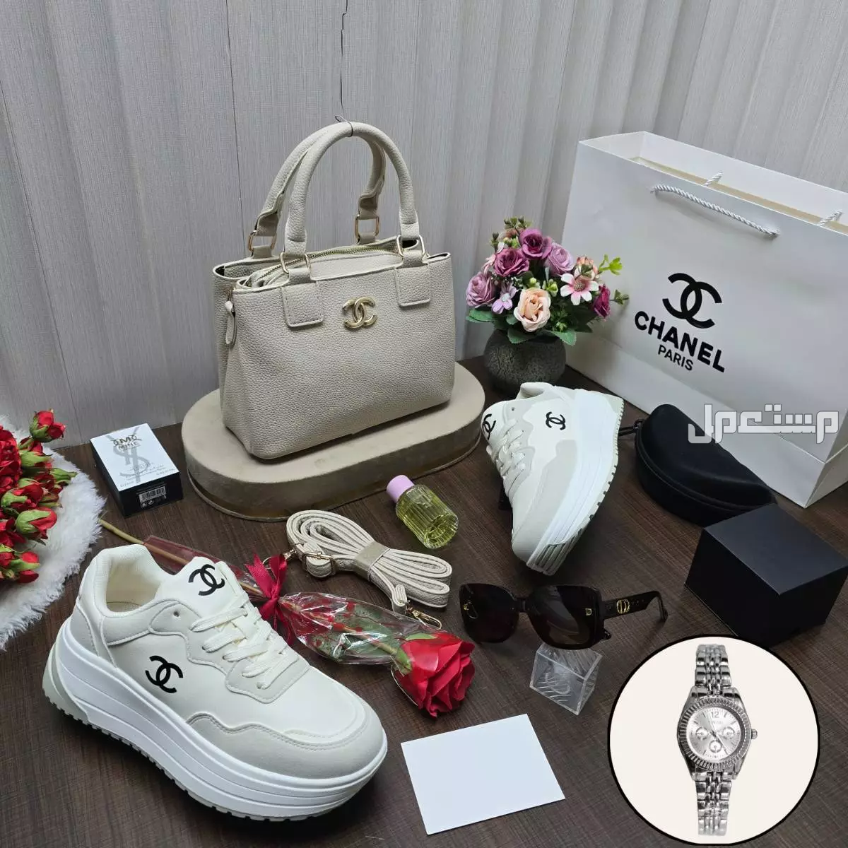 طقم هدايا نسائي شانل التوصيل والشحن