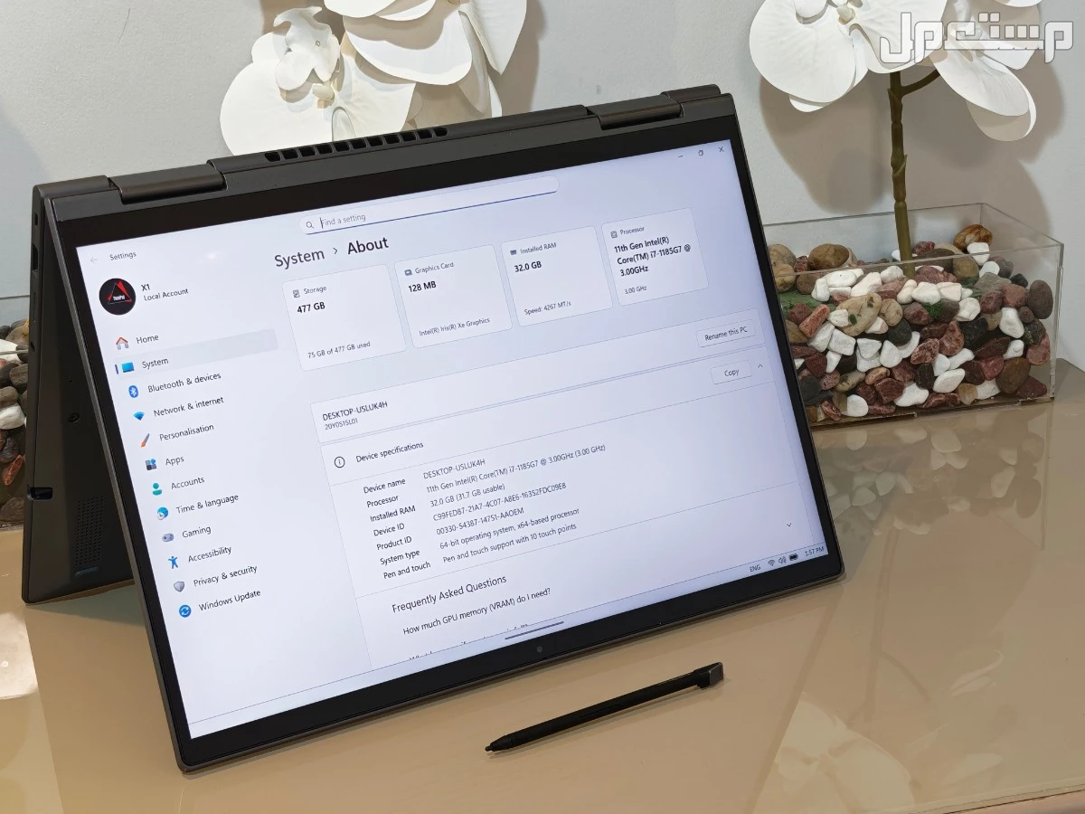 ThinkPad X1 Yoga Gen 6 | i7 جيل 11 | رام 32GB | لمس + قلم | بسعر مميز