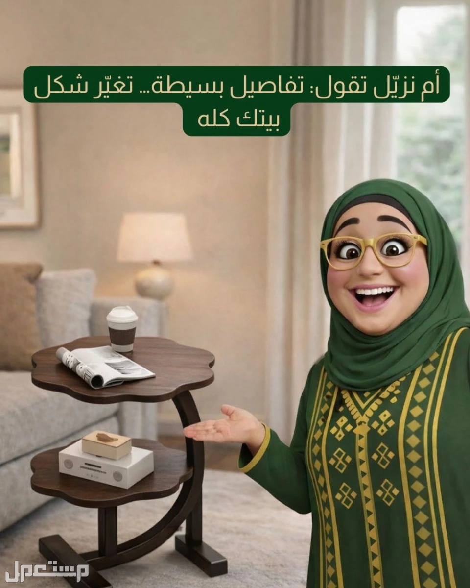 طاولة جانبية خشبية بطابقين بتصميم أنيق #متجر_منزلك #ام_نزيل طاولة جانبية خشبية بطابقين بتصميم أنيق #متجر_منزلك #ام_نزيل
