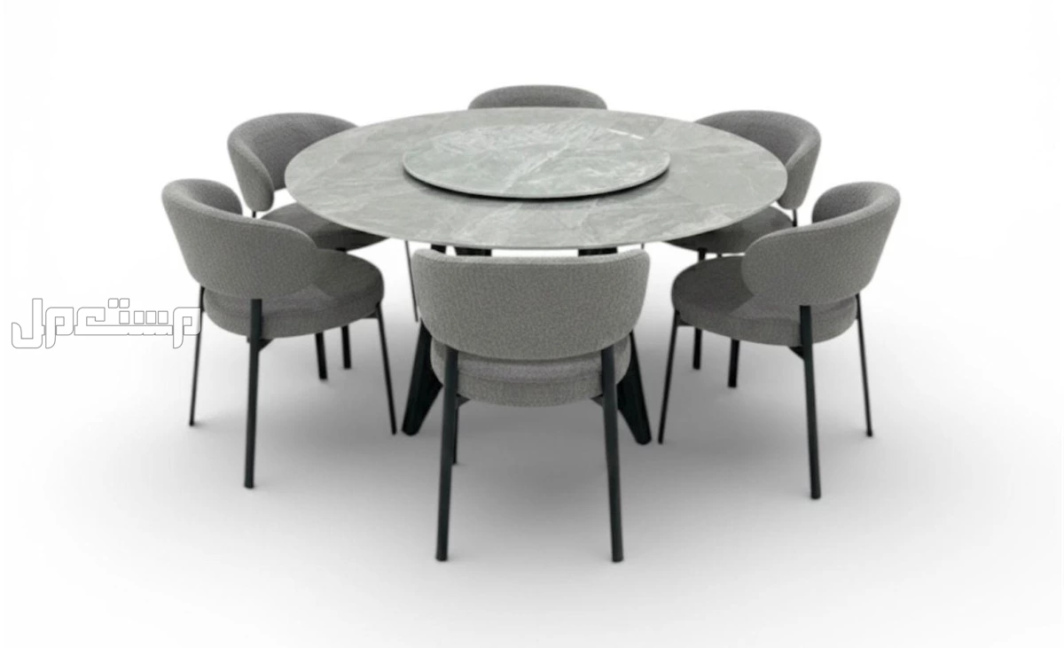 💫جديد البيت الأنيق💫 طاولات طعام 🍽️ وجه سيراميك مدور فخمة جدا خامة ممتازة جديدة بالكرتون ▪️4 كرسي : 100 * 100 * 75 *بسعر 1250 ريال فقط* ▪️6 كرسي : 135 * 135 * 75 *بسعر 1950 ري