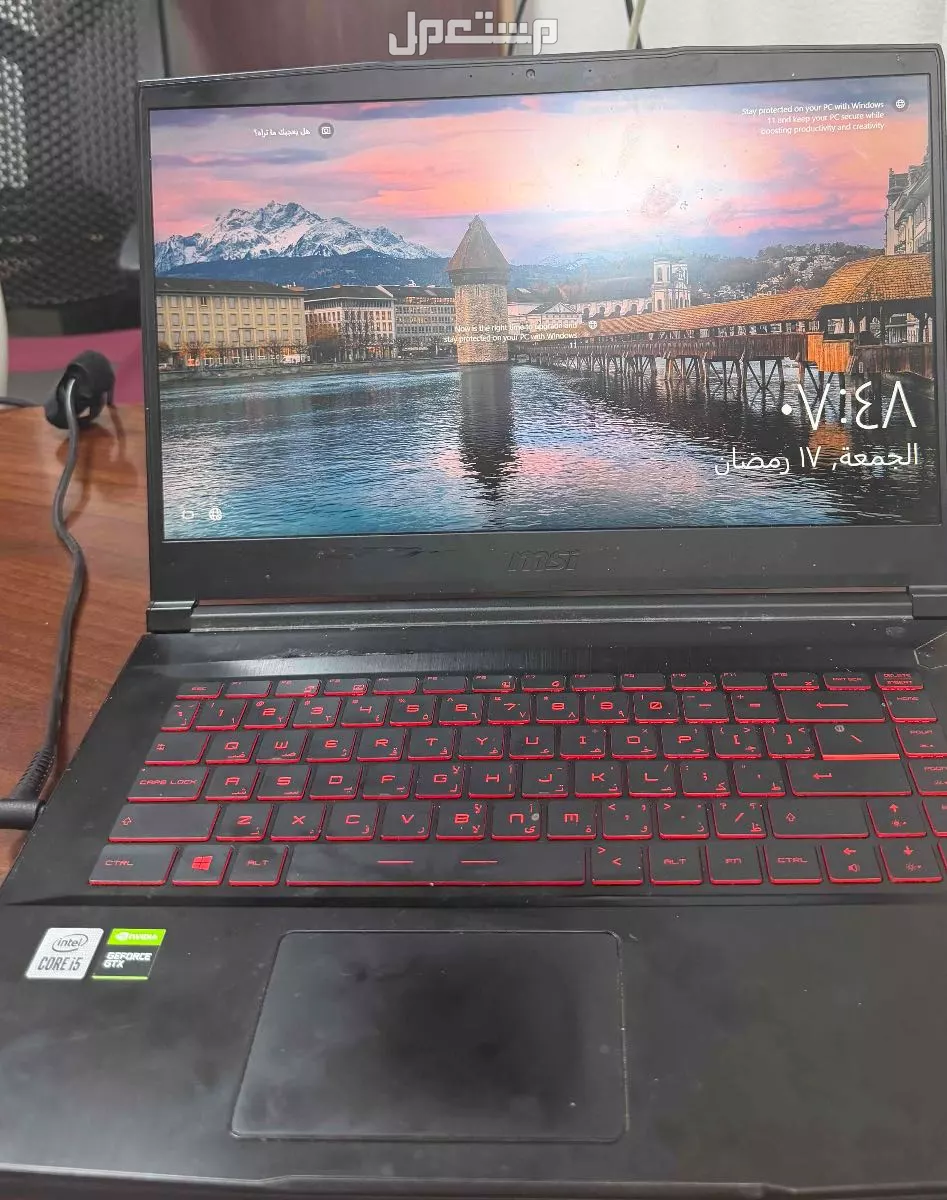 لابتوب Msi gf63 نظيف ماركة ام اس اي في الرياض
