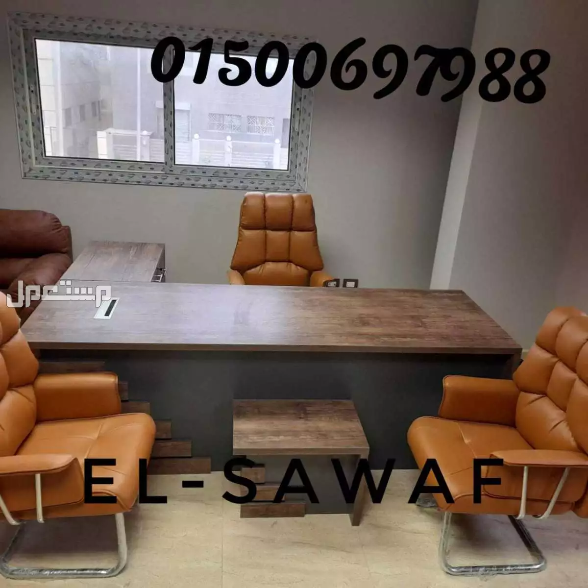 مكتب مدير خشب mdfاسباني مستورد مكاتب مديرين مكاتب مودرن manager office اثاث مكتبي