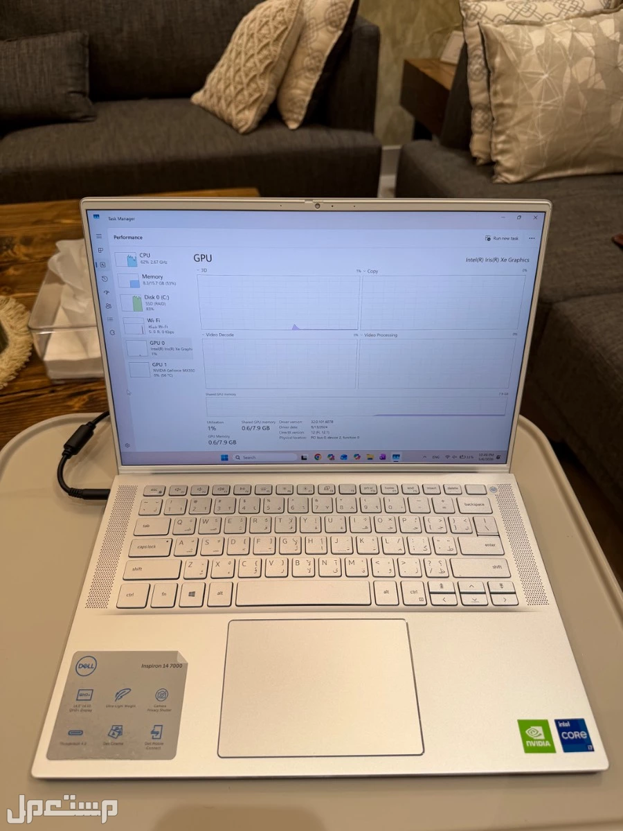 للبيع لابتوب Dell Inspiron 14 7000 بحالة ممتازة ماركة ديل في الرياض بسعر 2500 ريال سعودي